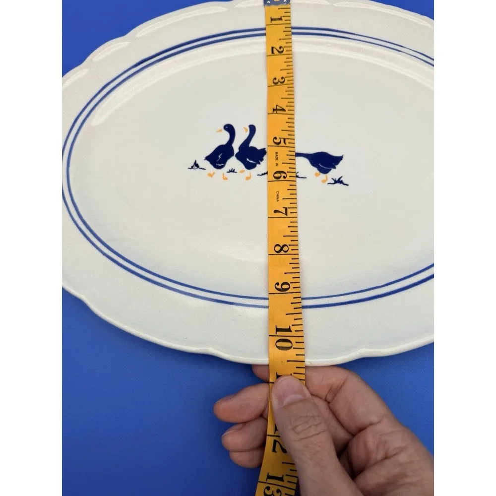 Vintage Ceramica Castellania Goose Platter 14